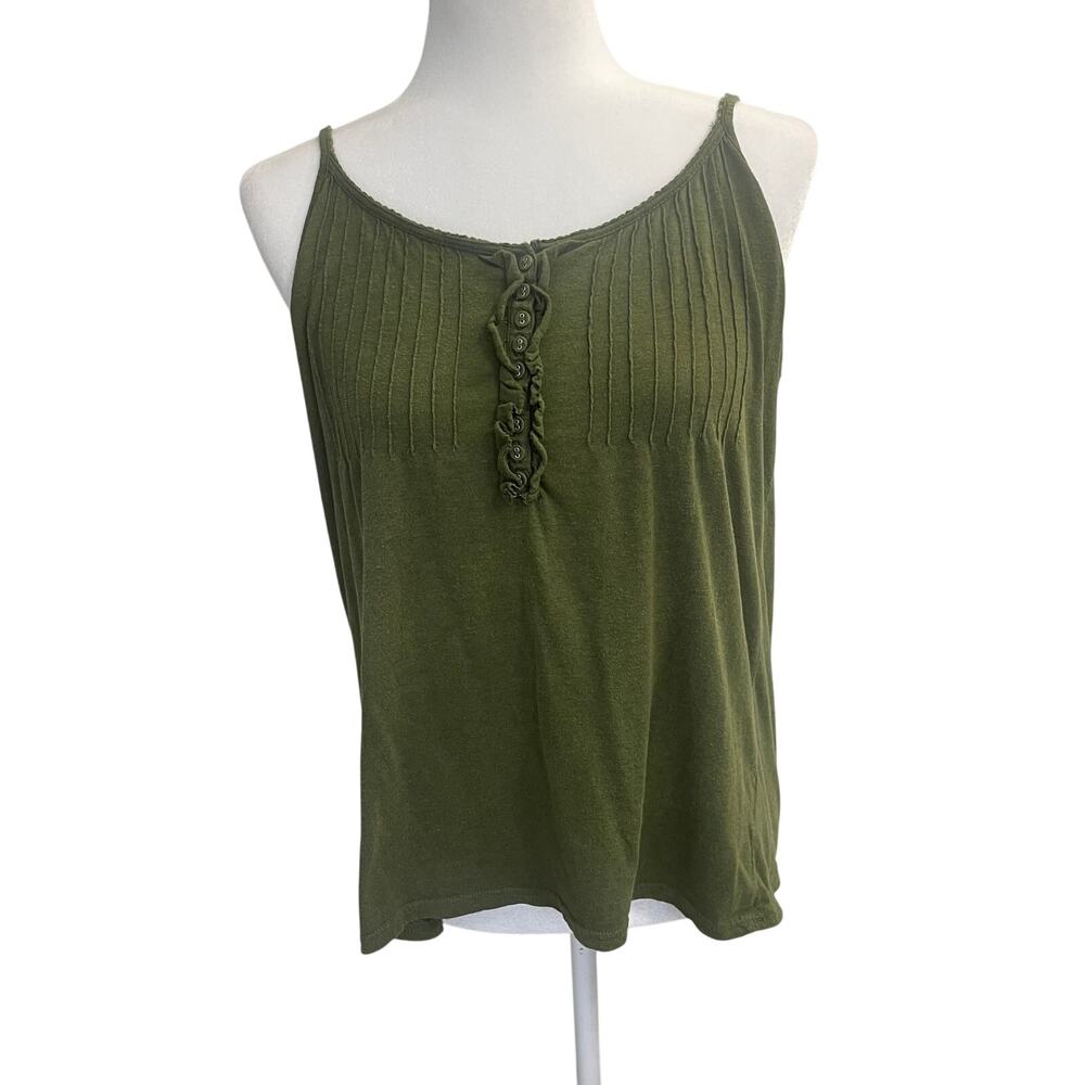 Aeropostale Women's  Tank Top Size X-LG  Green Adjustable Straps